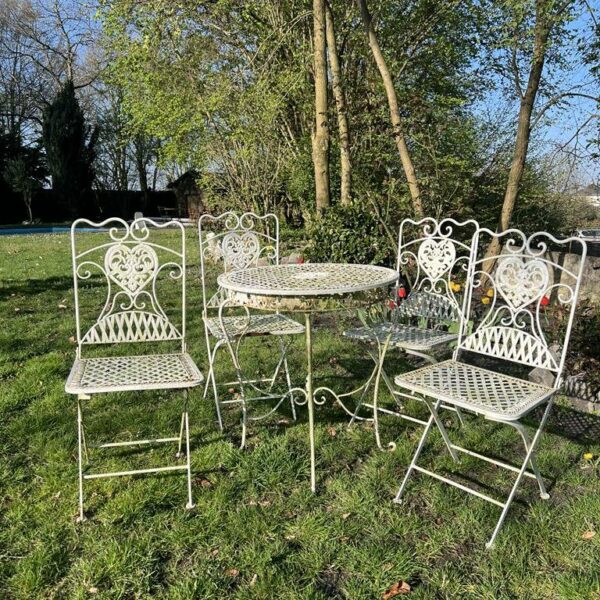 Mobilier de jardin en fer forgé – Image 7