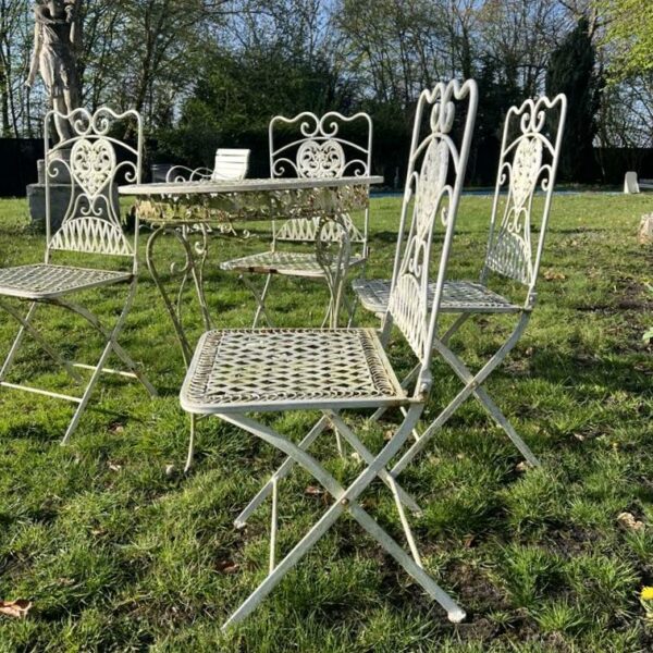 Mobilier de jardin en fer forgé – Image 3