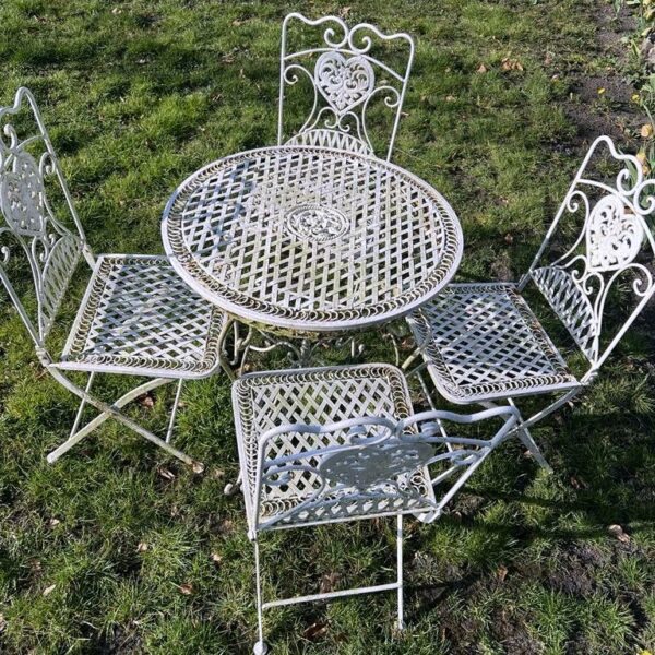 Mobilier de jardin en fer forgé – Image 2