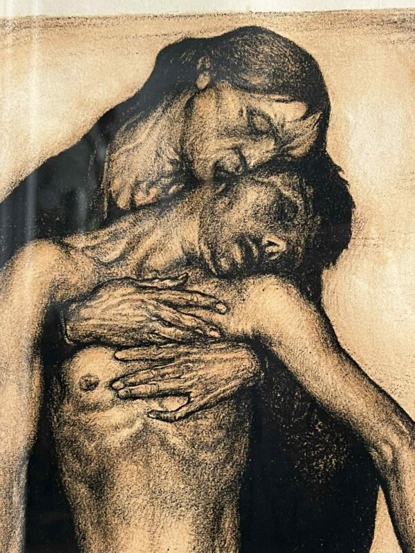 Anto CARTE (1886-1954),“Pietà”, lithographie, 1821 – Image 2