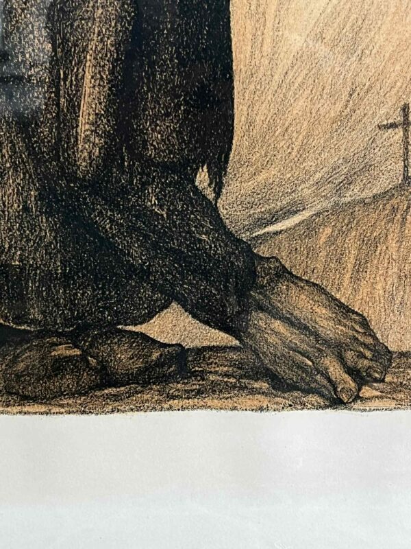 Anto CARTE (1886-1954),“Pietà”, lithographie, 1821 – Image 3