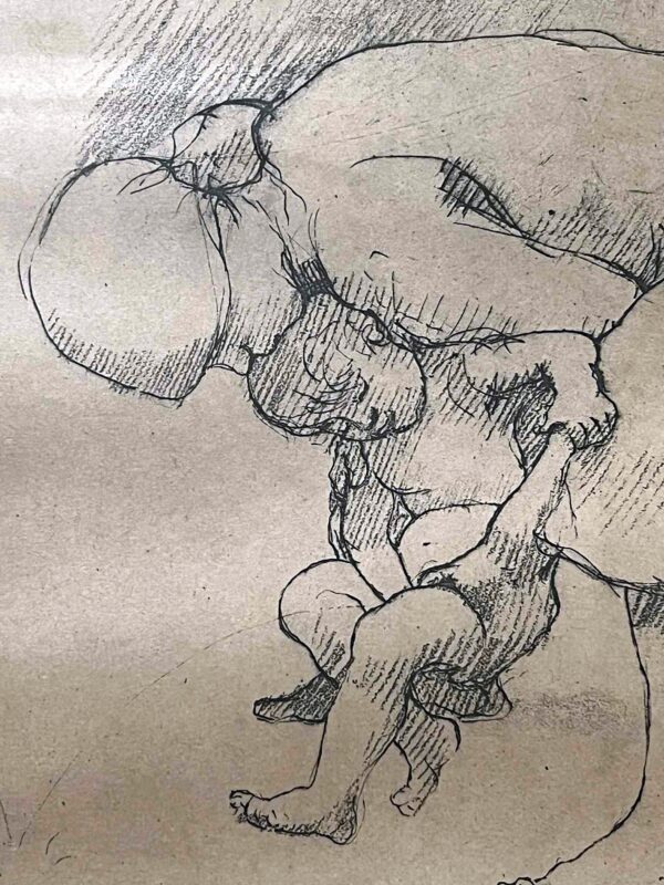 Armand RASSENFOSSE (1862-1934) “Femme et son enfant" – Image 3