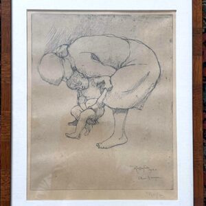 Armand RASSENFOSSE (1862-1934) “Femme et son enfant"