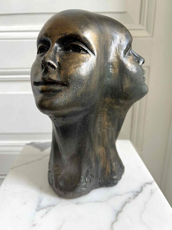 Charles DELPORTE (1928-2012), “Regard de Lumière”, sculpture – Image 3