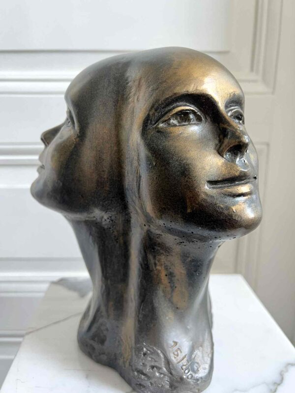 Charles DELPORTE (1928-2012), “Regard de Lumière”, sculpture – Image 4