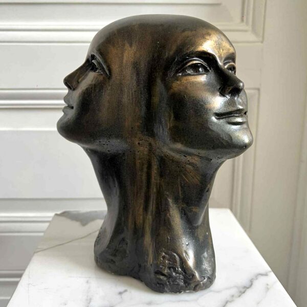 Charles DELPORTE (1928-2012), “Regard de Lumière”, sculpture – Image 2