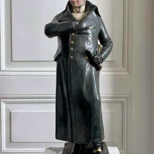 Grande statue de Napoléon, en résine peinte et patinée