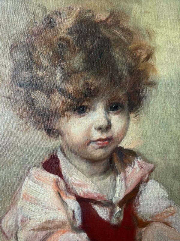 Herman Jean Joseph RICHIR (1866-1942), “Portrait d’un enfant“ – Image 2
