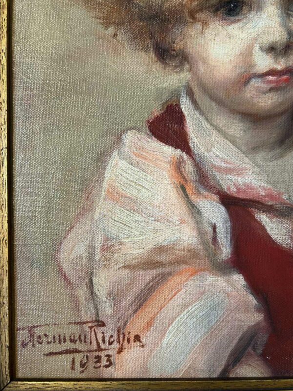 Herman Jean Joseph RICHIR (1866-1942), “Portrait d’un enfant“ – Image 5