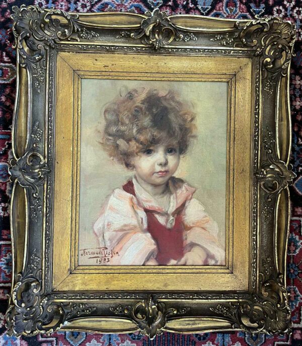 Herman Jean Joseph RICHIR (1866-1942), “Portrait d’un enfant“