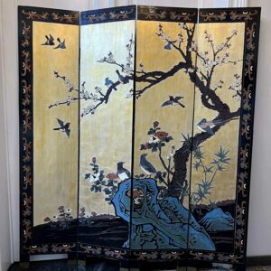 Paravent Coromandel quatre feuilles, Chine