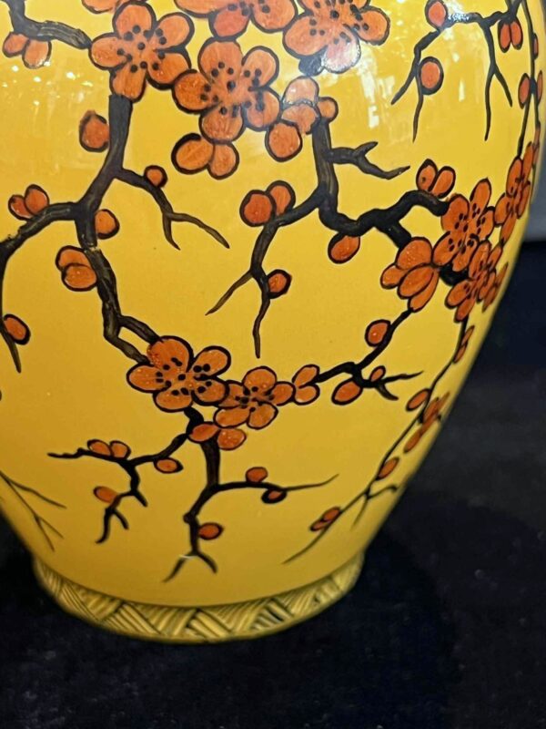 Paul MILET (1870-1950) Sevres- petit vase en faïence fine à décor japonisant – Image 3