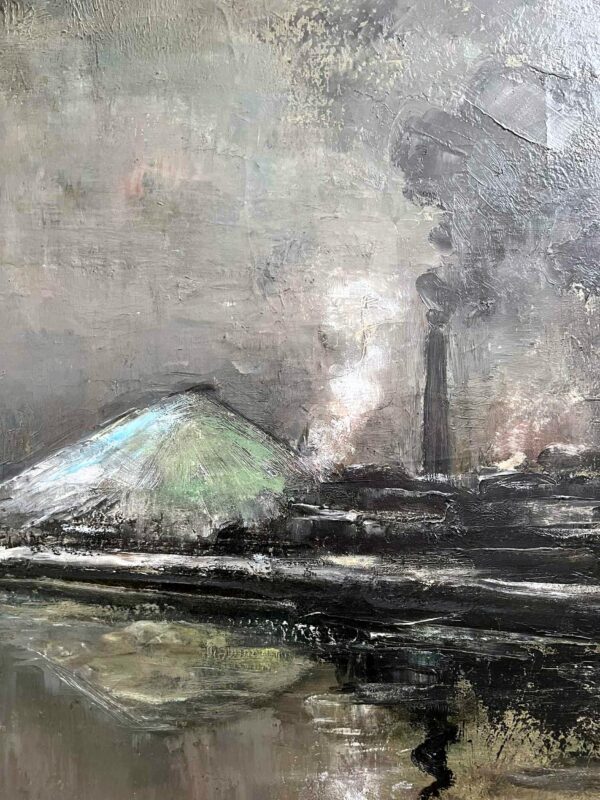 Pierre PAULUS, “Bords de Sambre”, Huile sur toile – Image 2