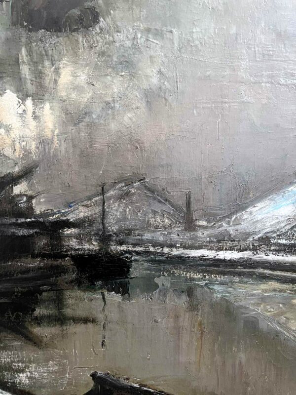 Pierre PAULUS, “Bords de Sambre”, Huile sur toile – Image 3