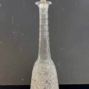 Val Saint Lambert, Grande carafe à vin, cristal clair taillé