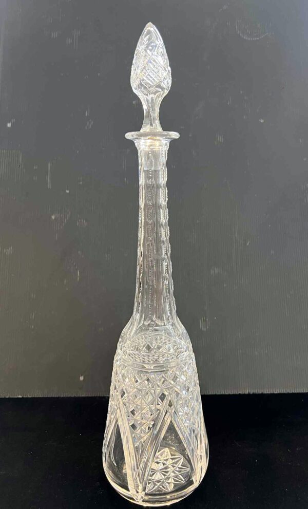 Val Saint Lambert, Grande carafe à vin, cristal clair taillé – Image 9