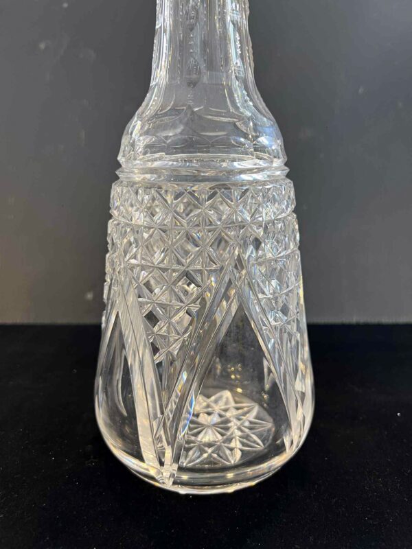 Val Saint Lambert, Grande carafe à vin, cristal clair taillé – Image 3