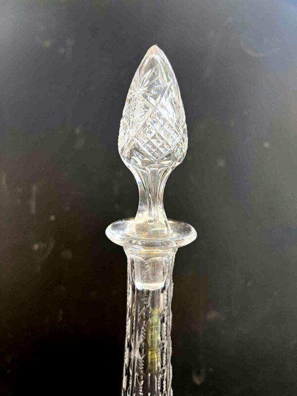 Val Saint Lambert, Grande carafe à vin, cristal clair taillé – Image 7