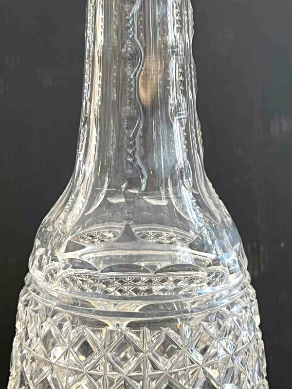 Val Saint Lambert, Grande carafe à vin, cristal clair taillé – Image 4