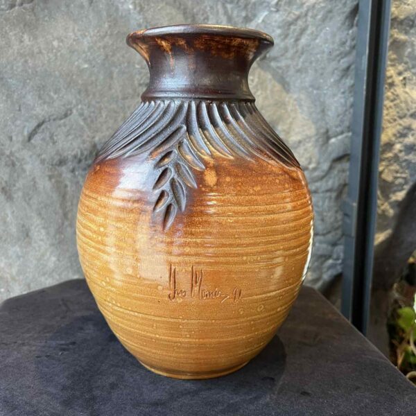 Jean MARAIS (1913-1998) vase balustre en terre cuite