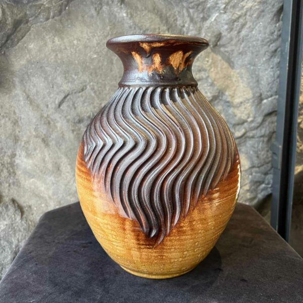Jean MARAIS (1913-1998) vase balustre en terre cuite – Image 3