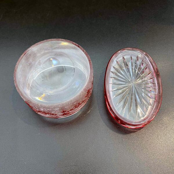 2 petites boîtes ( sans couvercles) Cristal du Val Saint Lambert – Image 6