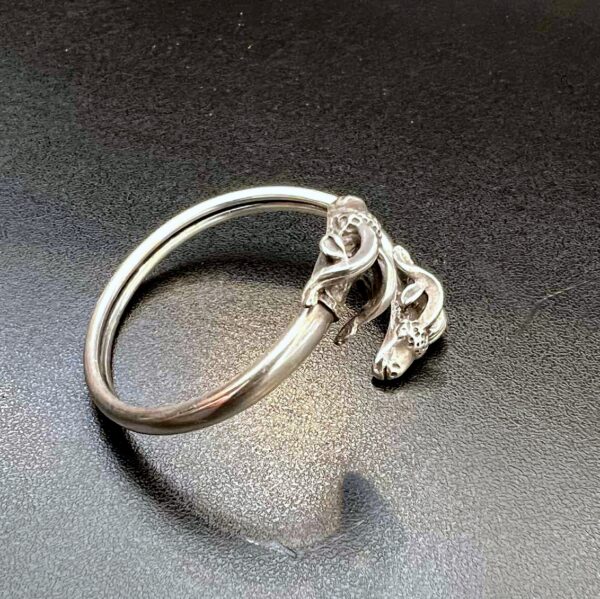 Bracelet “Têtes de béliers” en argent – Image 5
