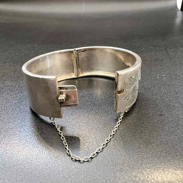 Bracelet manchette en argent et vermeil – Image 10
