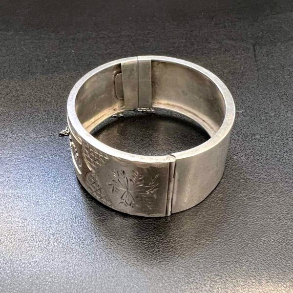 Bracelet manchette en argent et vermeil – Image 12