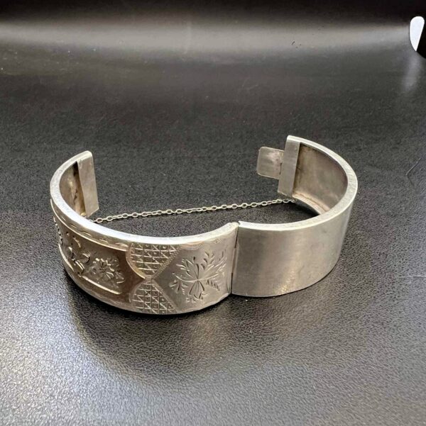 Bracelet manchette en argent et vermeil – Image 8