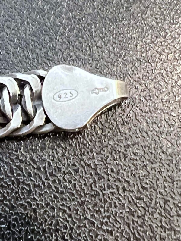 Bracelet souple maille tressée en argent – Image 6