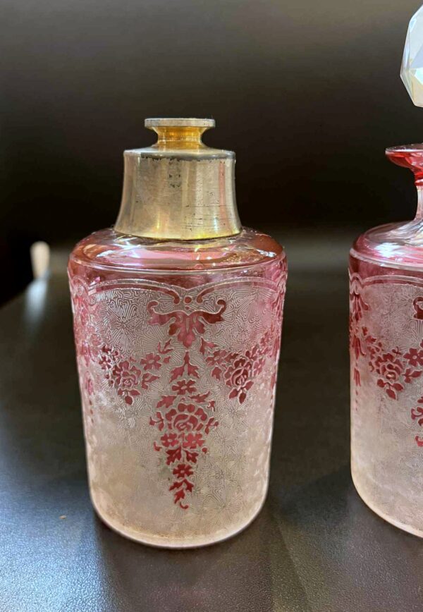 Flacon à parfum + flacon vaporisateur cristal VAL SAINT LAMBERT – Image 5