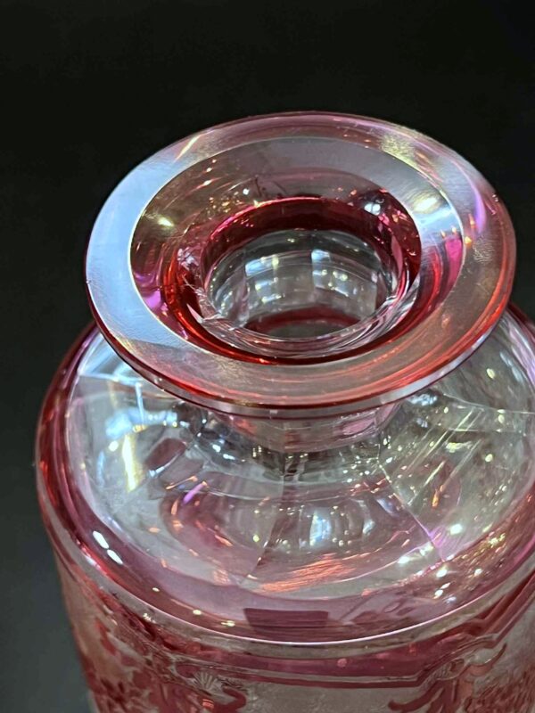 Flacon à parfum + flacon vaporisateur cristal VAL SAINT LAMBERT – Image 7