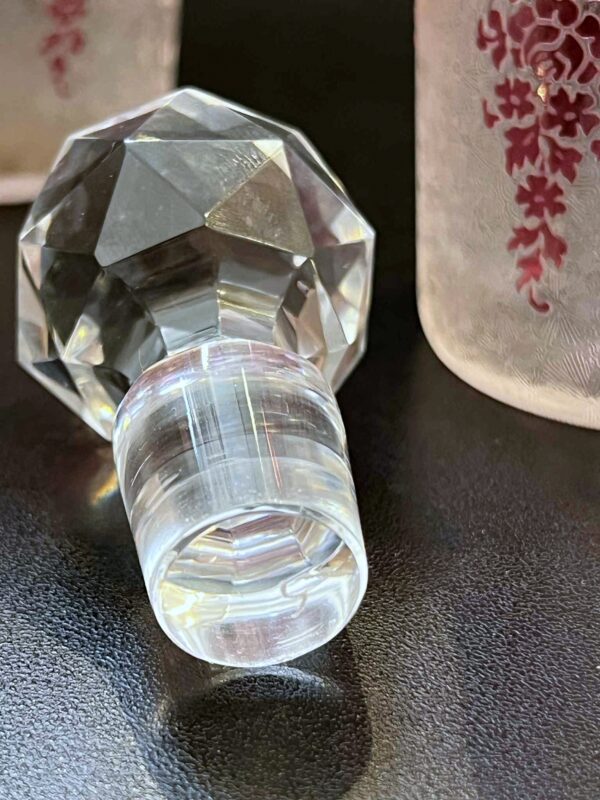 Flacon à parfum + flacon vaporisateur cristal VAL SAINT LAMBERT – Image 8