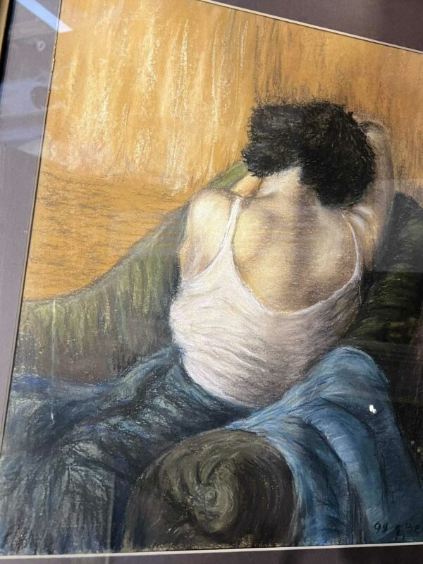 Guy BEAUJEAN pastel “Repos" 1999 – Image 4