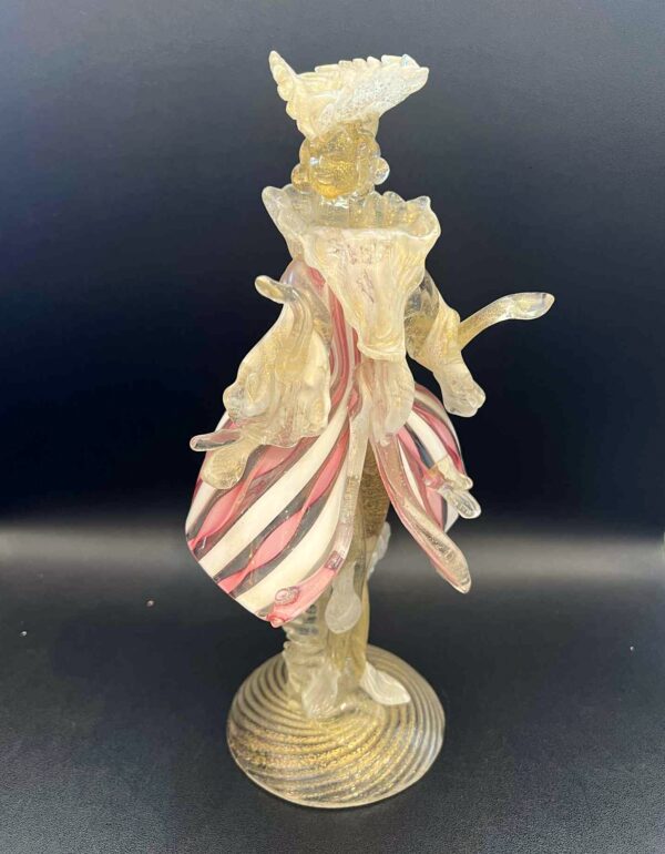 “Vénitien” Murano figurine en verre représentant un danseur vénitien – Image 2