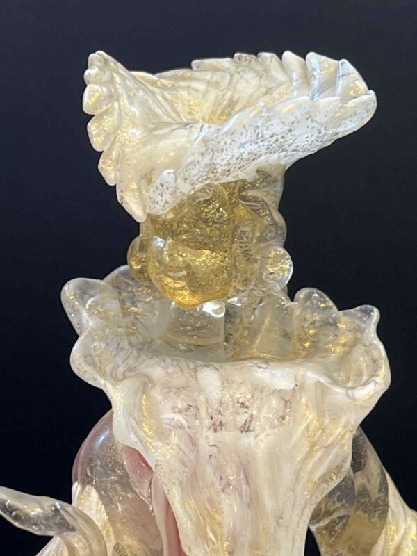 “Vénitien” Murano figurine en verre représentant un danseur vénitien – Image 4