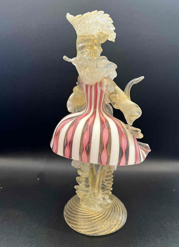 “Vénitien” Murano figurine en verre représentant un danseur vénitien – Image 5