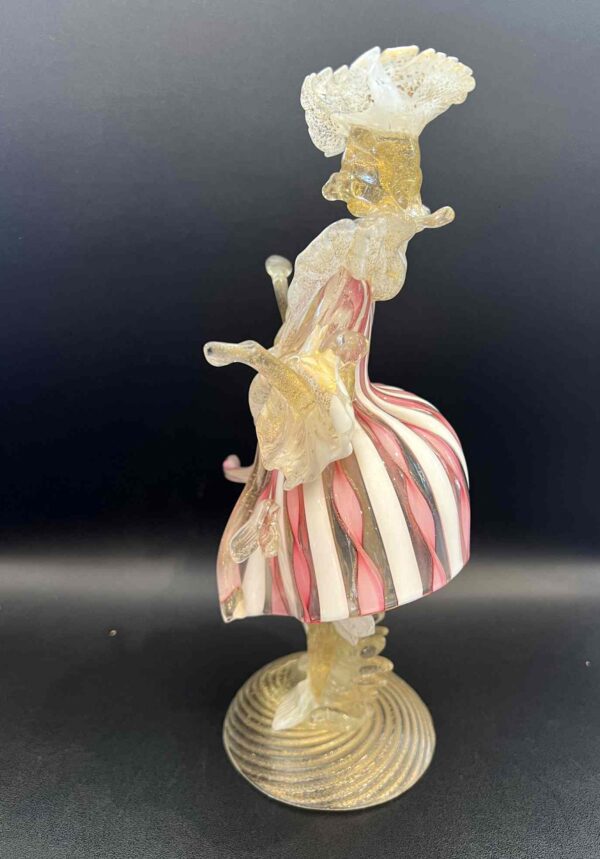 “Vénitien” Murano figurine en verre représentant un danseur vénitien – Image 6