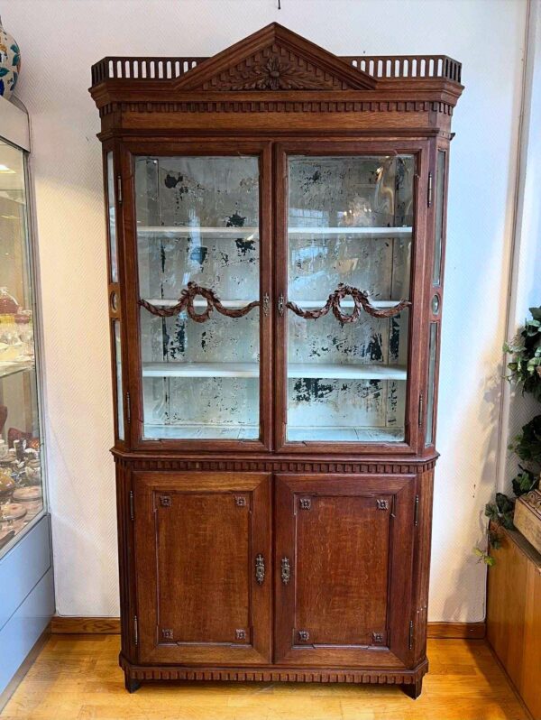 Buffet -vitrine d’époque XVIIIe de style Louis XVI
