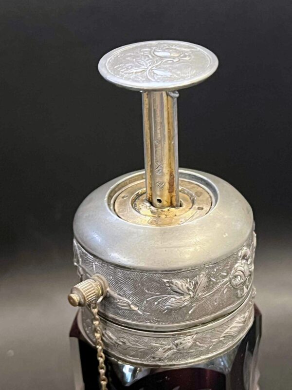 Flacon à parfum-vaporisateur de voyage MOSER Karlsbad Bohème-Art Nouveau vers 1900 – Image 10