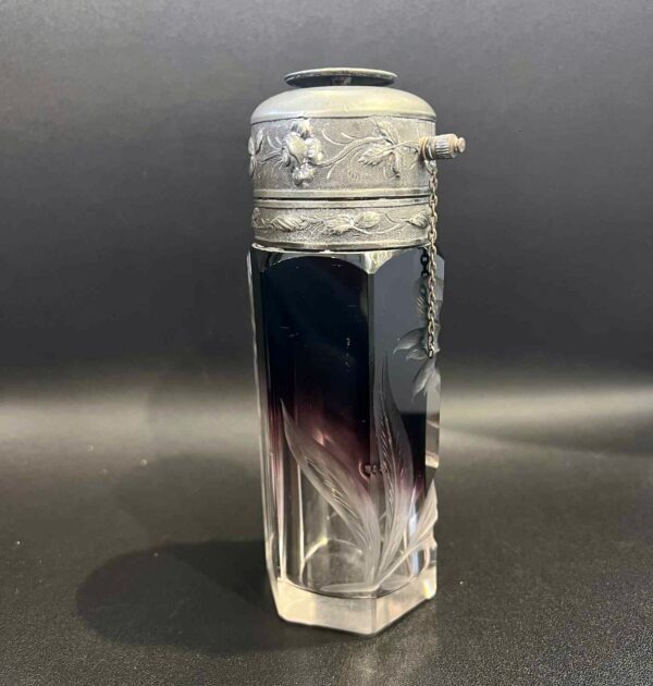 Flacon à parfum-vaporisateur de voyage MOSER Karlsbad Bohème-Art Nouveau vers 1900 – Image 13