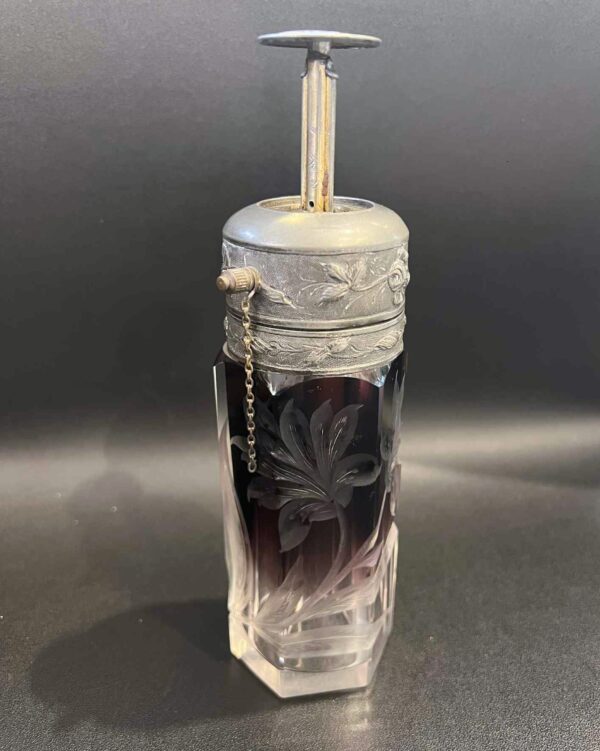 Flacon à parfum-vaporisateur de voyage MOSER Karlsbad Bohème-Art Nouveau vers 1900 – Image 7