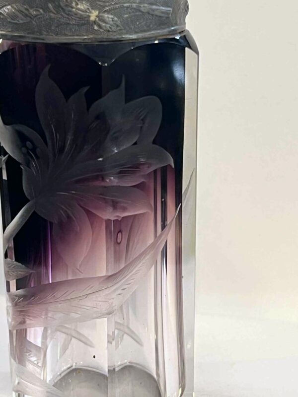 Flacon à parfum-vaporisateur de voyage MOSER Karlsbad Bohème-Art Nouveau vers 1900 – Image 5