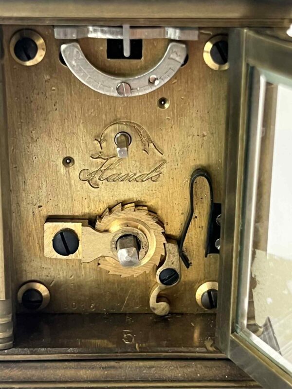 Pendulette de voyage dans son boîtier en laiton – Image 8
