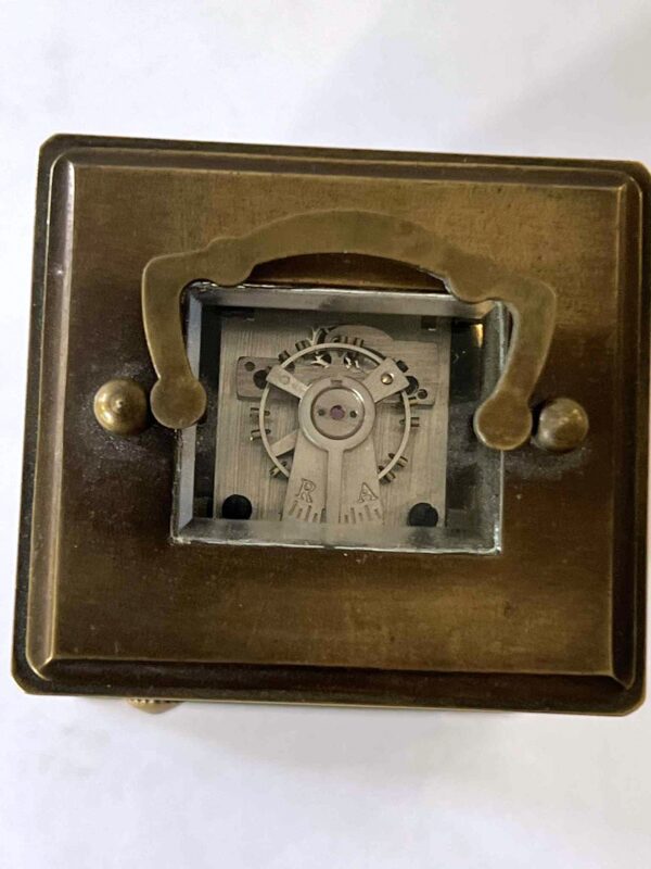 Pendulette de voyage dans son boîtier en laiton – Image 7