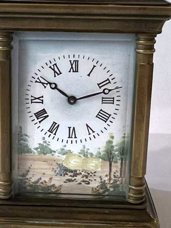 Pendulette de voyage dans son boîtier en laiton – Image 3