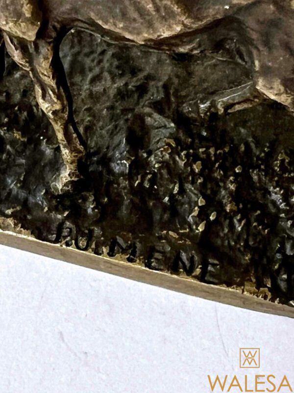 Pierre Jules MÈNE Sculpture CHEVAL A LA BARRIERE  en bronze – Image 5
