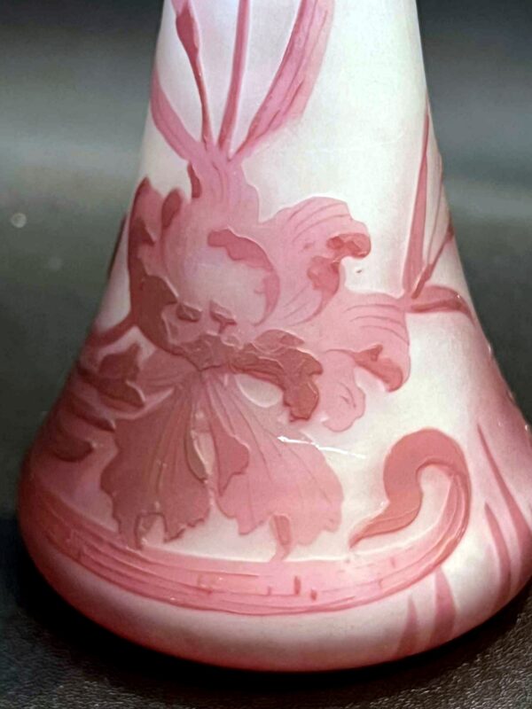 VAL SAINT LAMBERT vase Art-Nouveau Léon LEDRU – Image 4