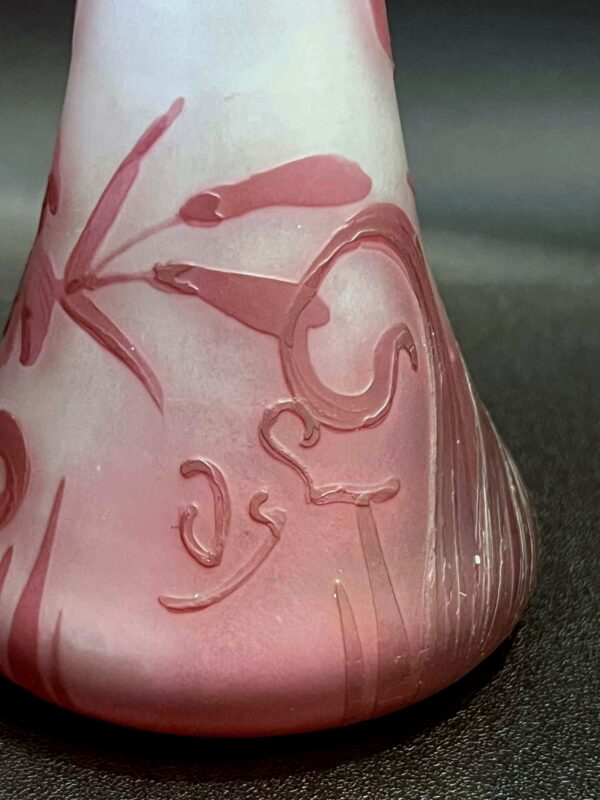 VAL SAINT LAMBERT vase Art-Nouveau Léon LEDRU – Image 3